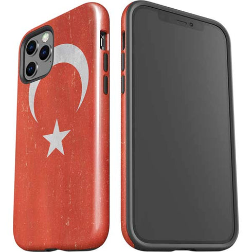Turkish Flag Distressed iPhone 12 Pro Impact Case